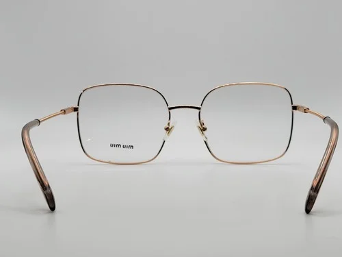 Miu Miu MU51 TV SVF1O1 Pink/Gold Square Full Rim Eyeglass Frames 55-18-140 4
