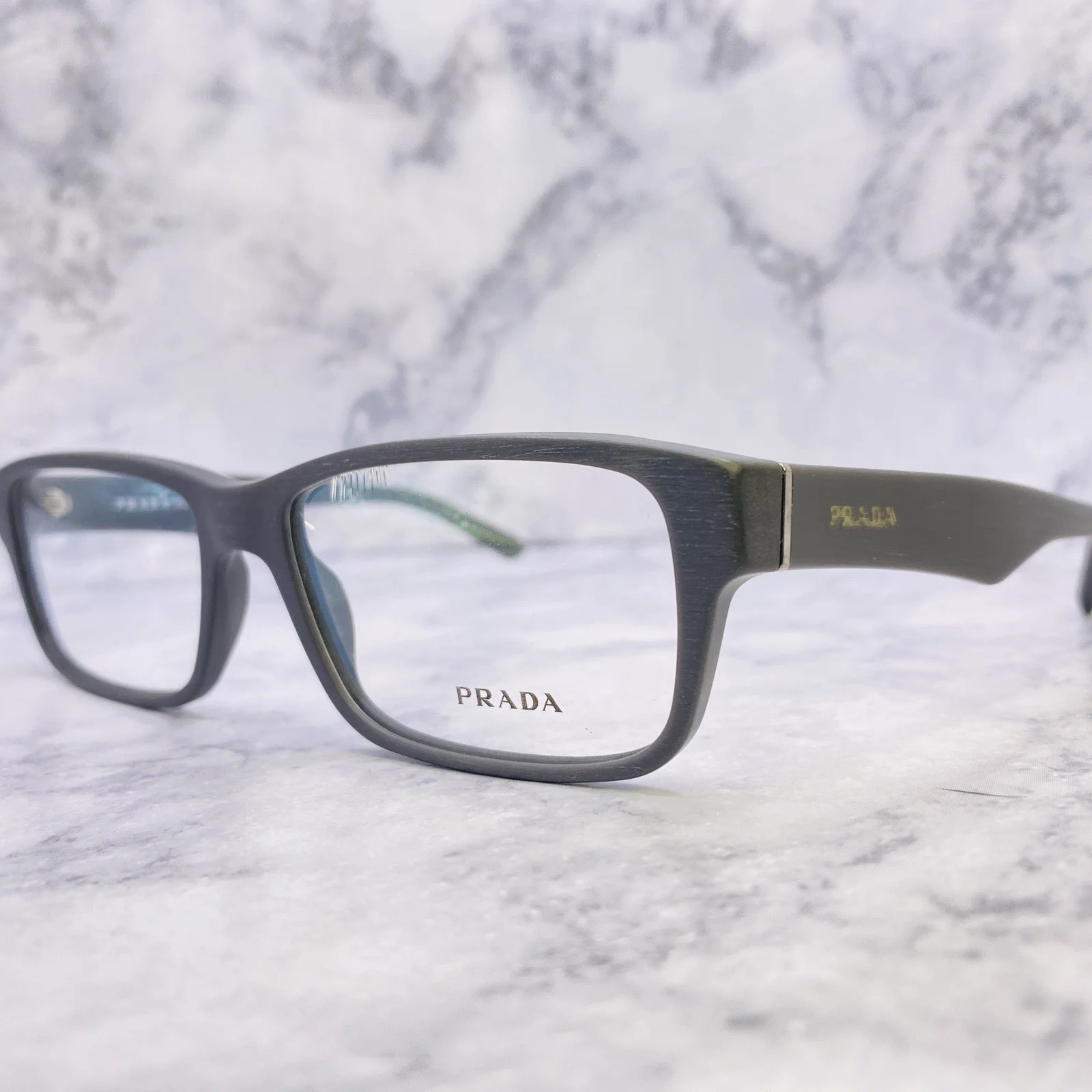 Prada vpr54tv Eyeglasses vpr 54tv Eye Glasses Optical Man Frame 01U-101 Brn 55mm 3